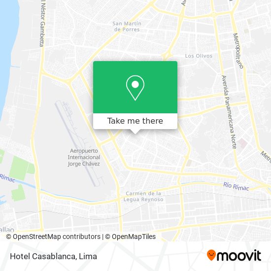 Mapa de Hotel Casablanca