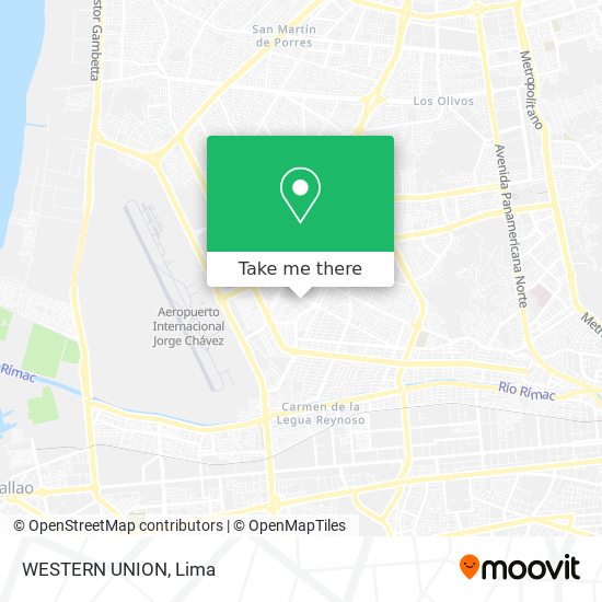 WESTERN UNION map