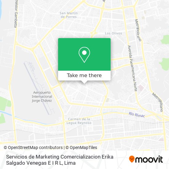 Servicios de Marketing Comercializacion Erika Salgado Venegas E I R L map