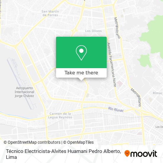 Técnico Electricista-Alvites Huamani Pedro Alberto map