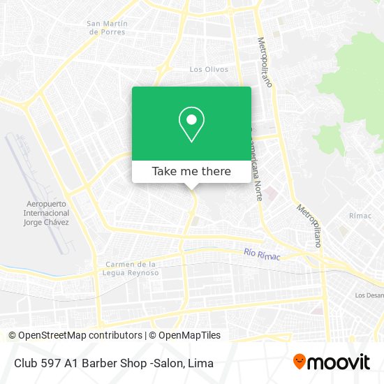 Club 597 A1 Barber Shop -Salon map