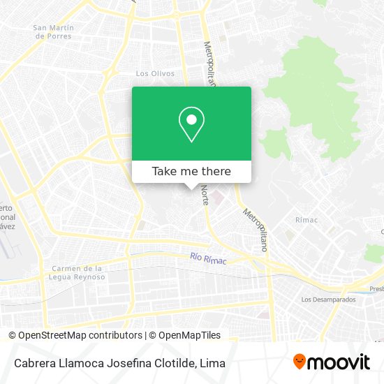 Mapa de Cabrera Llamoca Josefina Clotilde