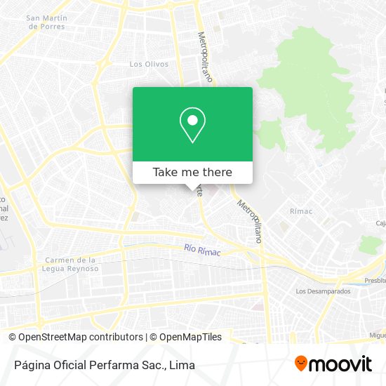 Página Oficial Perfarma Sac. map
