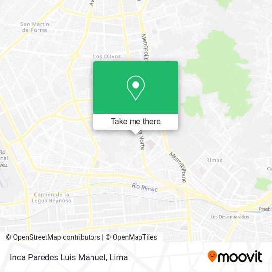 Inca Paredes Luis Manuel map