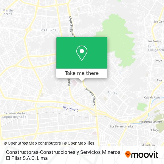 Constructoras-Construcciones y Servicios Mineros El Pilar S.A.C map