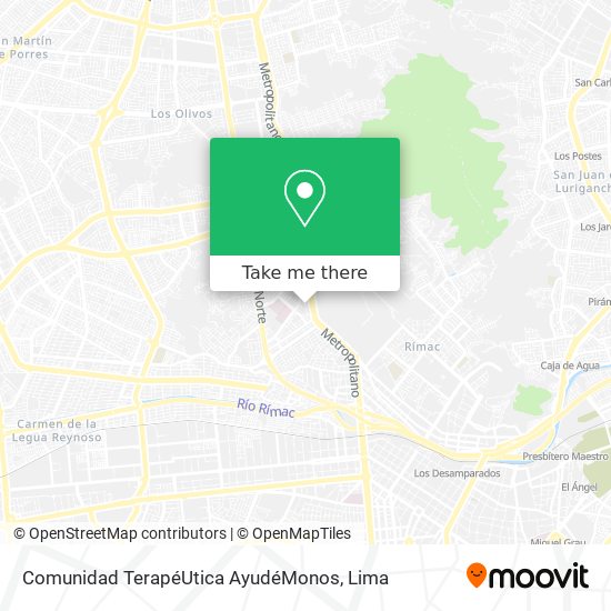 Mapa de Comunidad TerapéUtica AyudéMonos