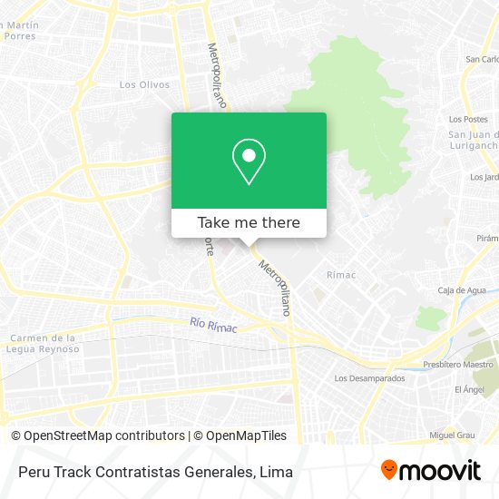 Mapa de Peru Track Contratistas Generales