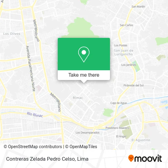 Contreras Zelada Pedro Celso map