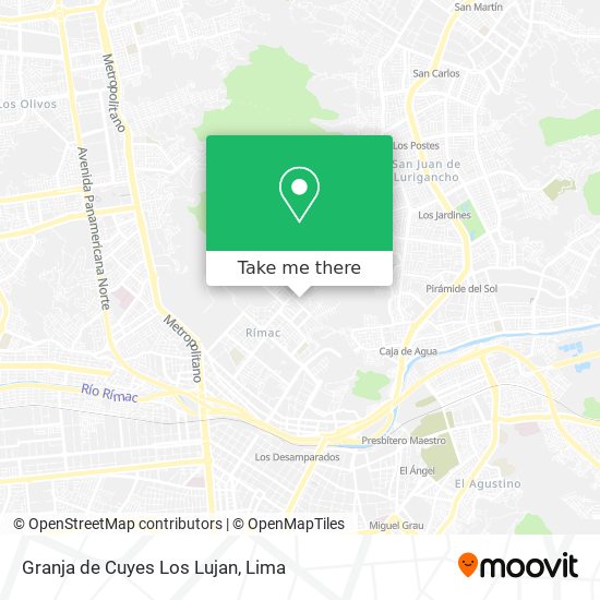 Granja de Cuyes Los Lujan map