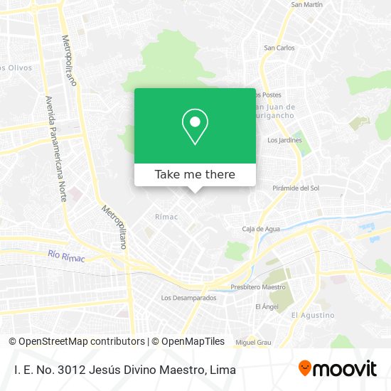 Mapa de I. E. No. 3012 Jesús Divino Maestro