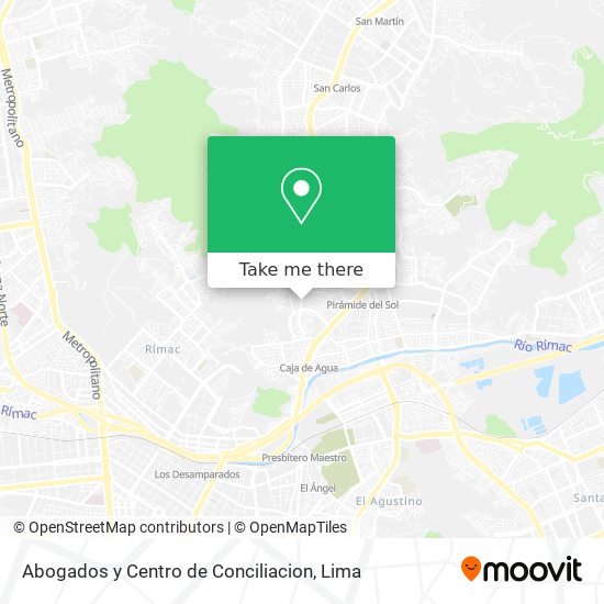 Abogados y Centro de Conciliacion map