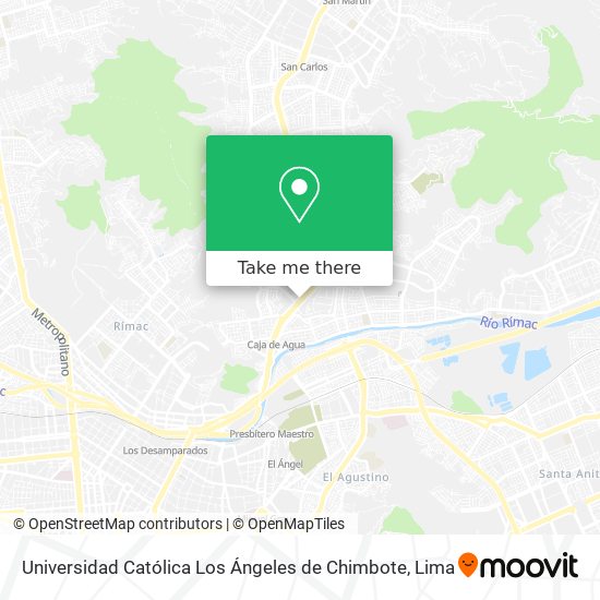 Universidad Católica Los Ángeles de Chimbote map