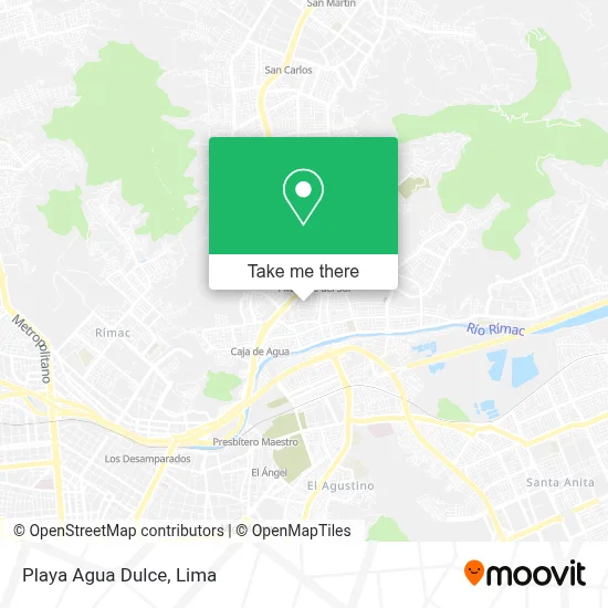 Playa Agua Dulce map