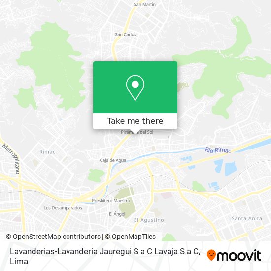 Mapa de Lavanderias-Lavanderia Jauregui S a C Lavaja S a C