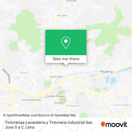 Tintorerias-Lavanderia y Tintoreria Industrial San Jose S a C map