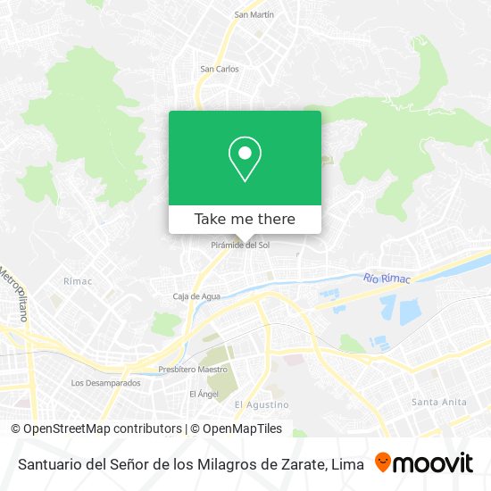 Santuario del Señor de los Milagros de Zarate map