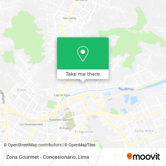 Mapa de Zona Gourmet - Concesionario