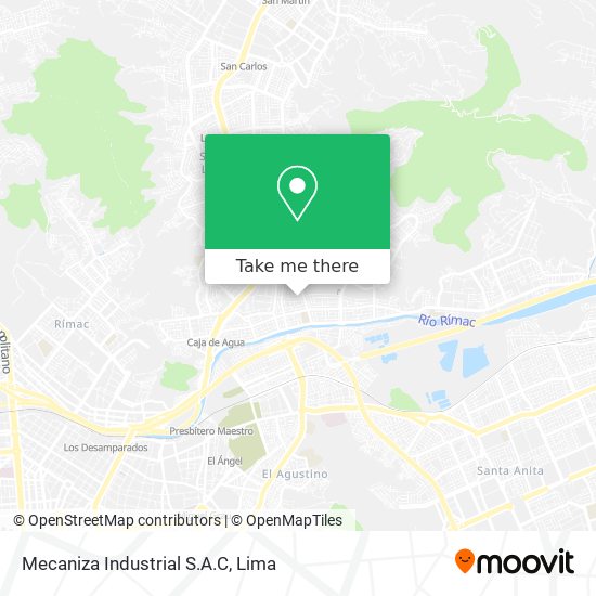 Mapa de Mecaniza Industrial S.A.C