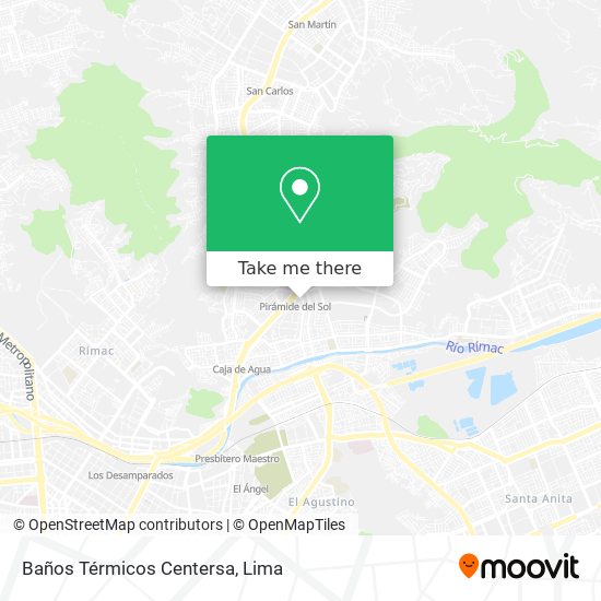 Mapa de Baños Térmicos Centersa