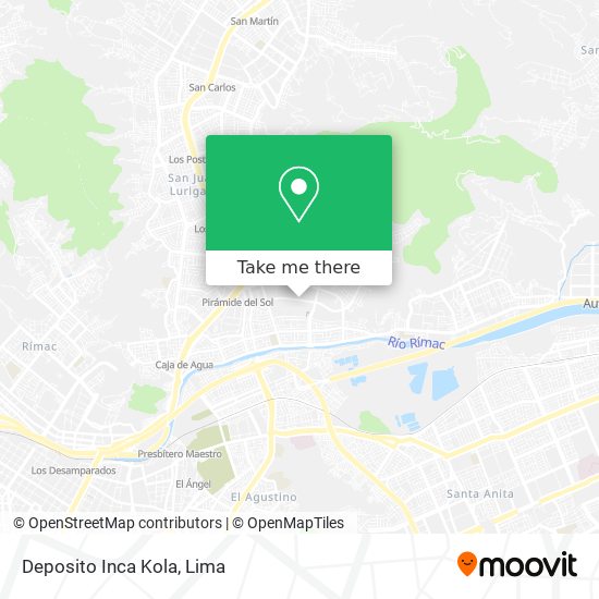 Mapa de Deposito Inca Kola