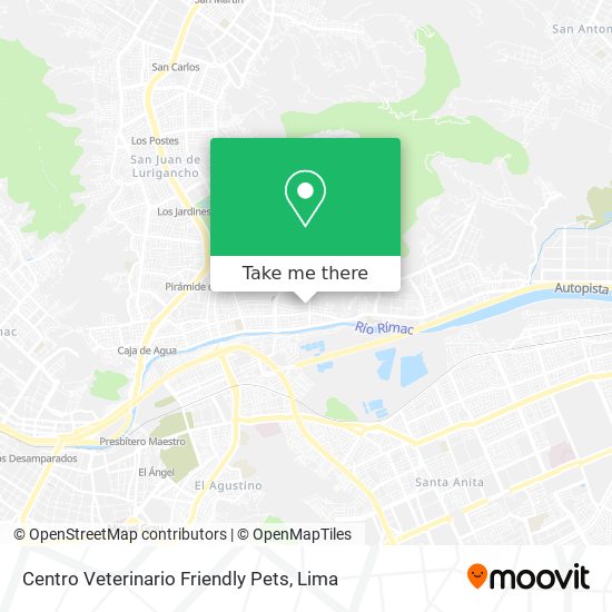 Mapa de Centro Veterinario Friendly Pets