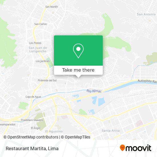 Restaurant Martita map