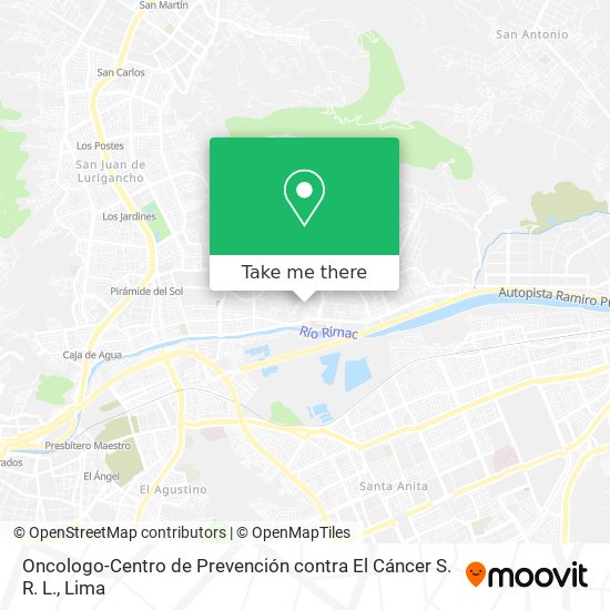 Oncologo-Centro de Prevención contra El Cáncer S. R. L. map