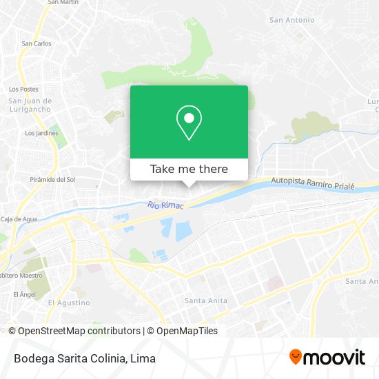 Bodega Sarita Colinia map