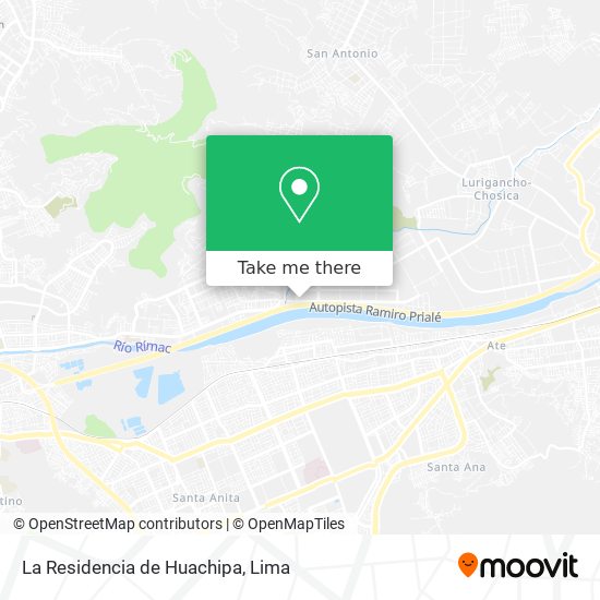 Mapa de La Residencia de Huachipa