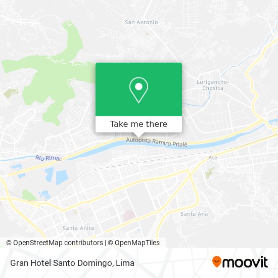 Gran Hotel Santo Domingo map