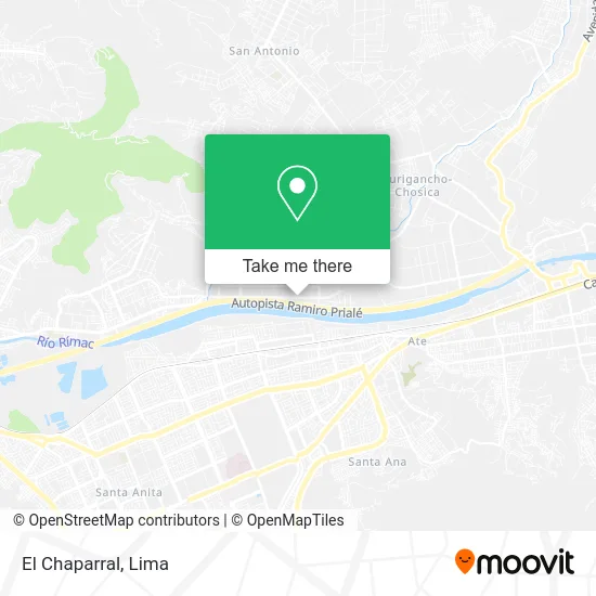 Mapa de El Chaparral