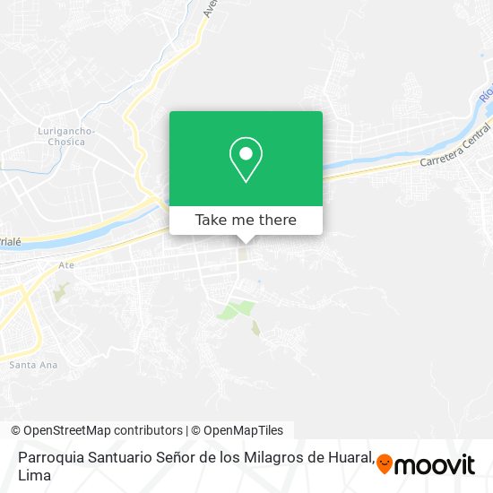 Parroquia Santuario Señor de los Milagros de Huaral map