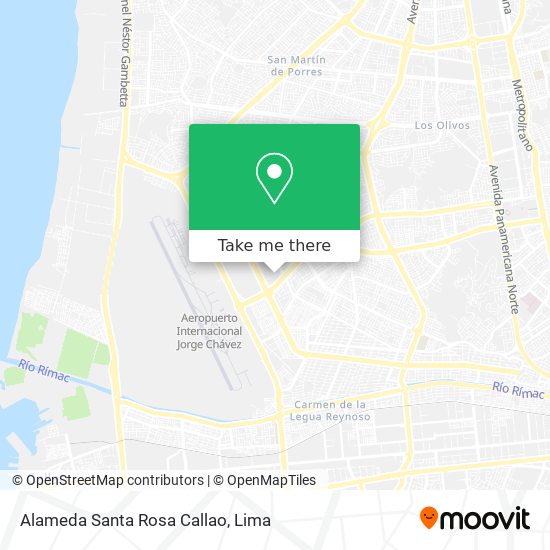 Alameda Santa Rosa Callao map