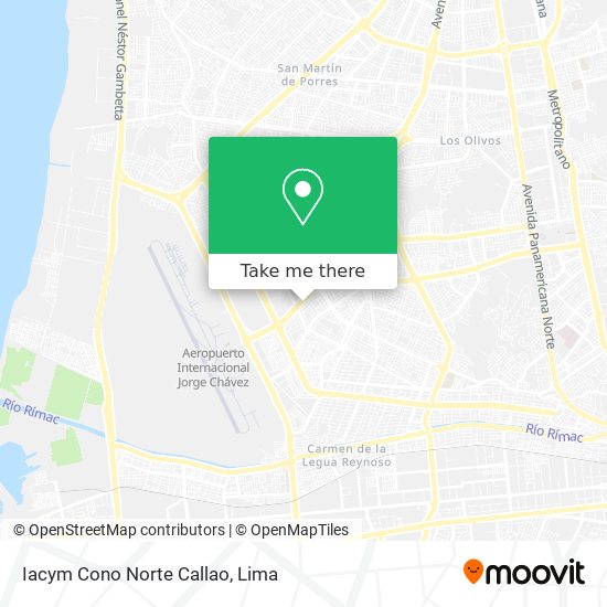 Iacym Cono Norte Callao map