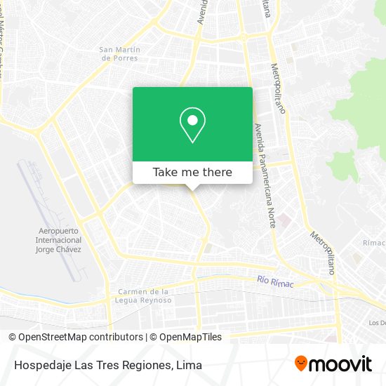 Hospedaje Las Tres Regiones map