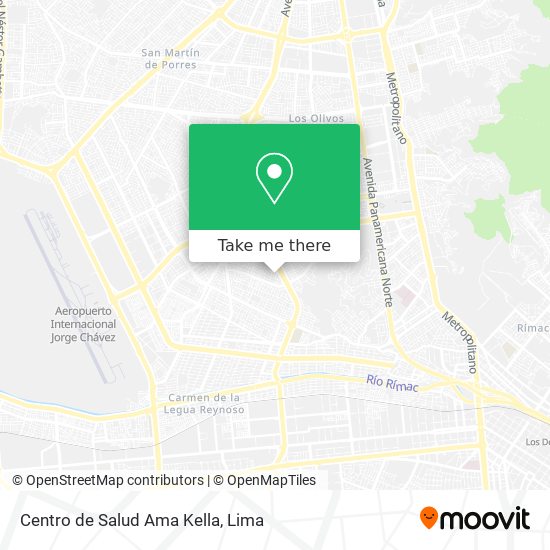 Mapa de Centro de Salud Ama Kella