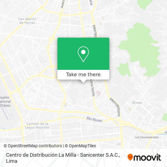 Centro de Distribución La Milla - Sanicenter S.A.C. map