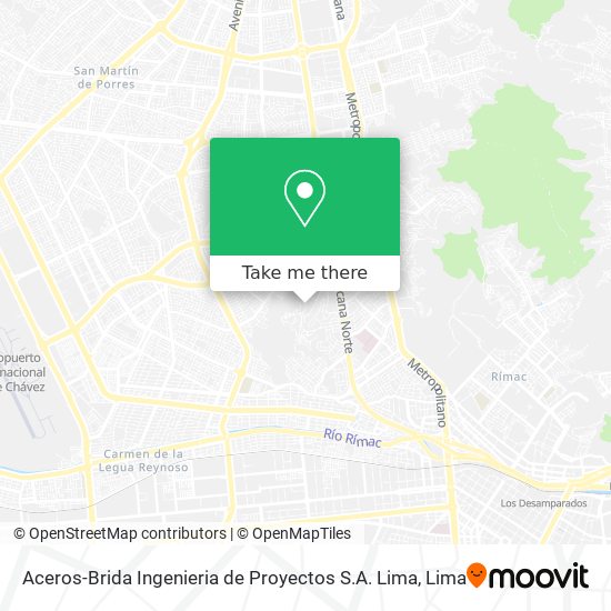 Mapa de Aceros-Brida Ingenieria de Proyectos S.A. Lima