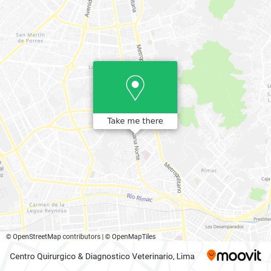 Centro Quirurgico & Diagnostico Veterinario map