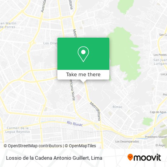 Mapa de Lossio de la Cadena Antonio Guillert