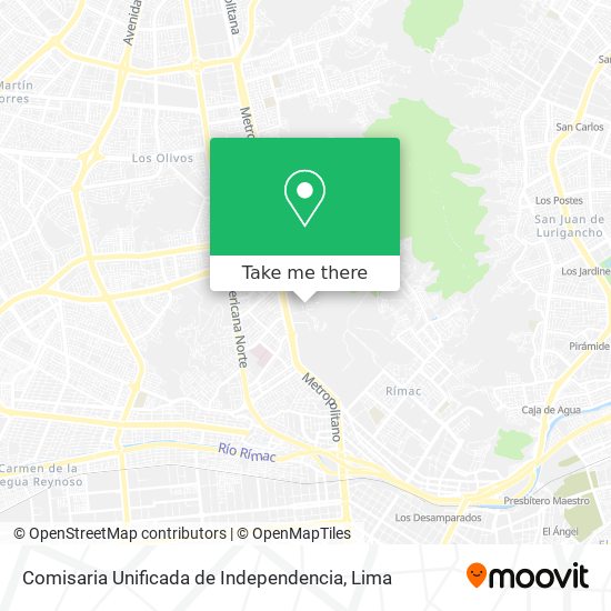 Comisaria Unificada de Independencia map