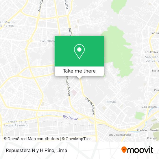Mapa de Repuestera N y H Pino