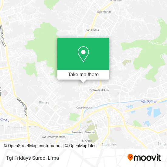 Tgi Fridays Surco map