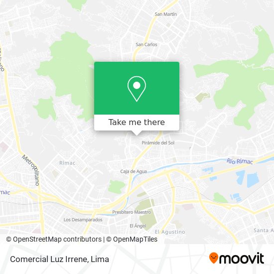 Comercial Luz Irrene map