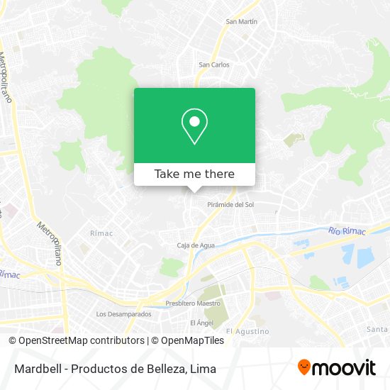 Mardbell - Productos de Belleza map