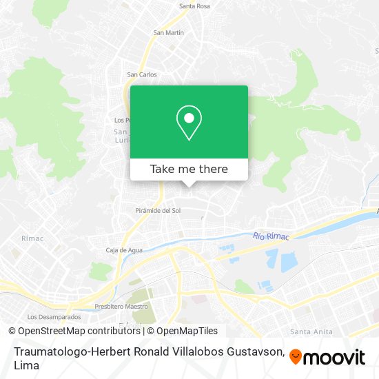 Traumatologo-Herbert Ronald Villalobos Gustavson map