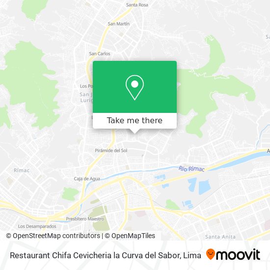 Restaurant Chifa Cevicheria la Curva del Sabor map