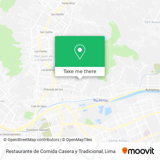 Restaurante de Comida Casera y Tradicional map