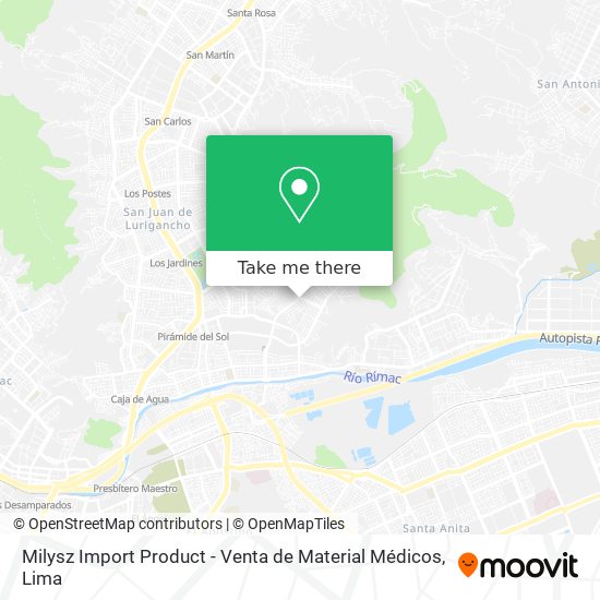 Milysz Import Product - Venta de Material Médicos map