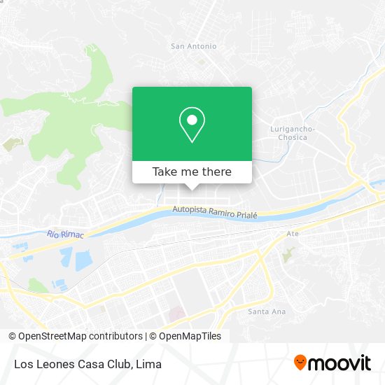 Los Leones Casa Club map